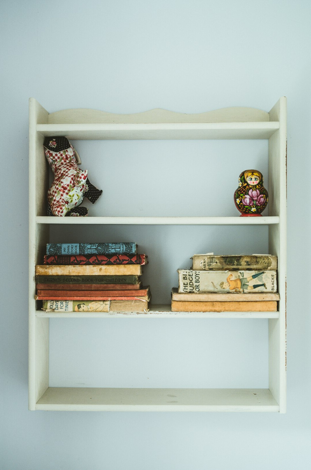 published book on shelf