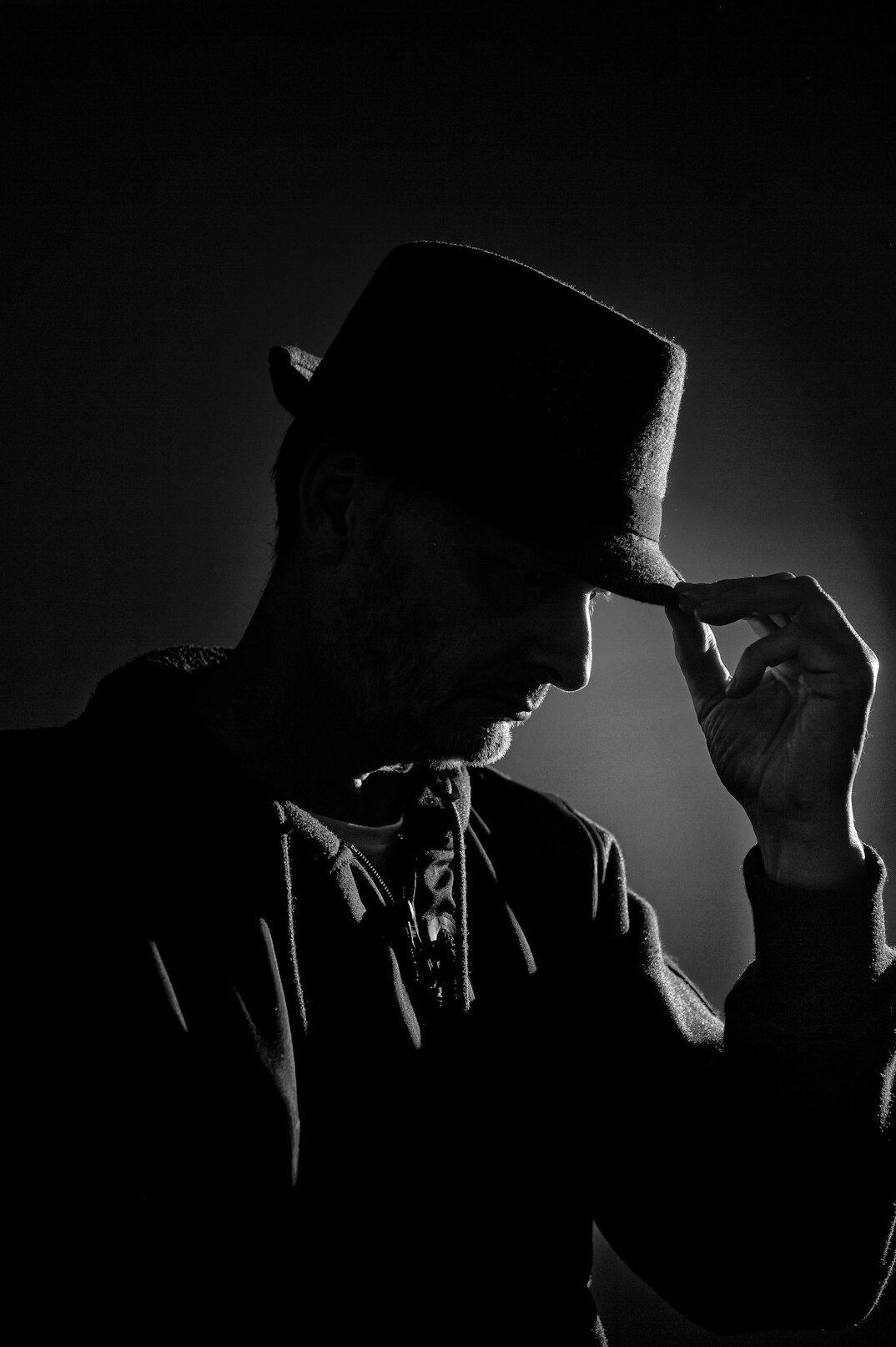 detective thinking deeply