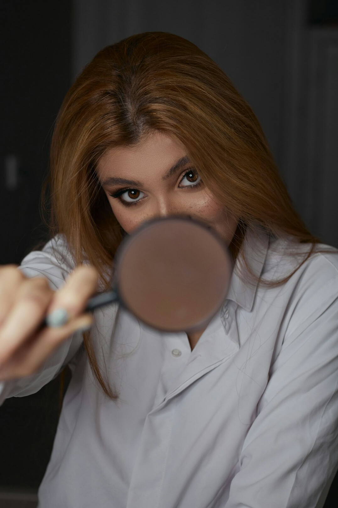 detective examining clues